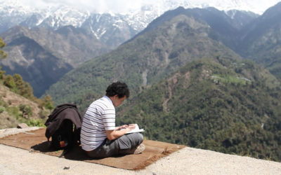 DRAWING IN THE HIMALAYAS